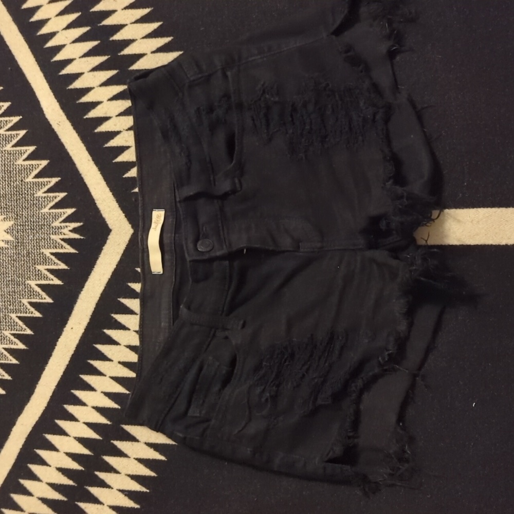 Buckle Day trip Black Denim Shorts